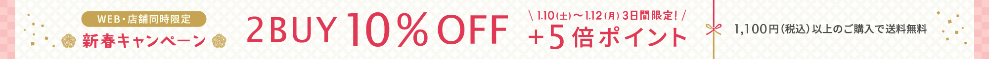 2BUY10%OFF＆送料無料＆ポイント5倍
